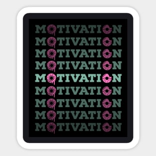 Motivation Donuts Sticker